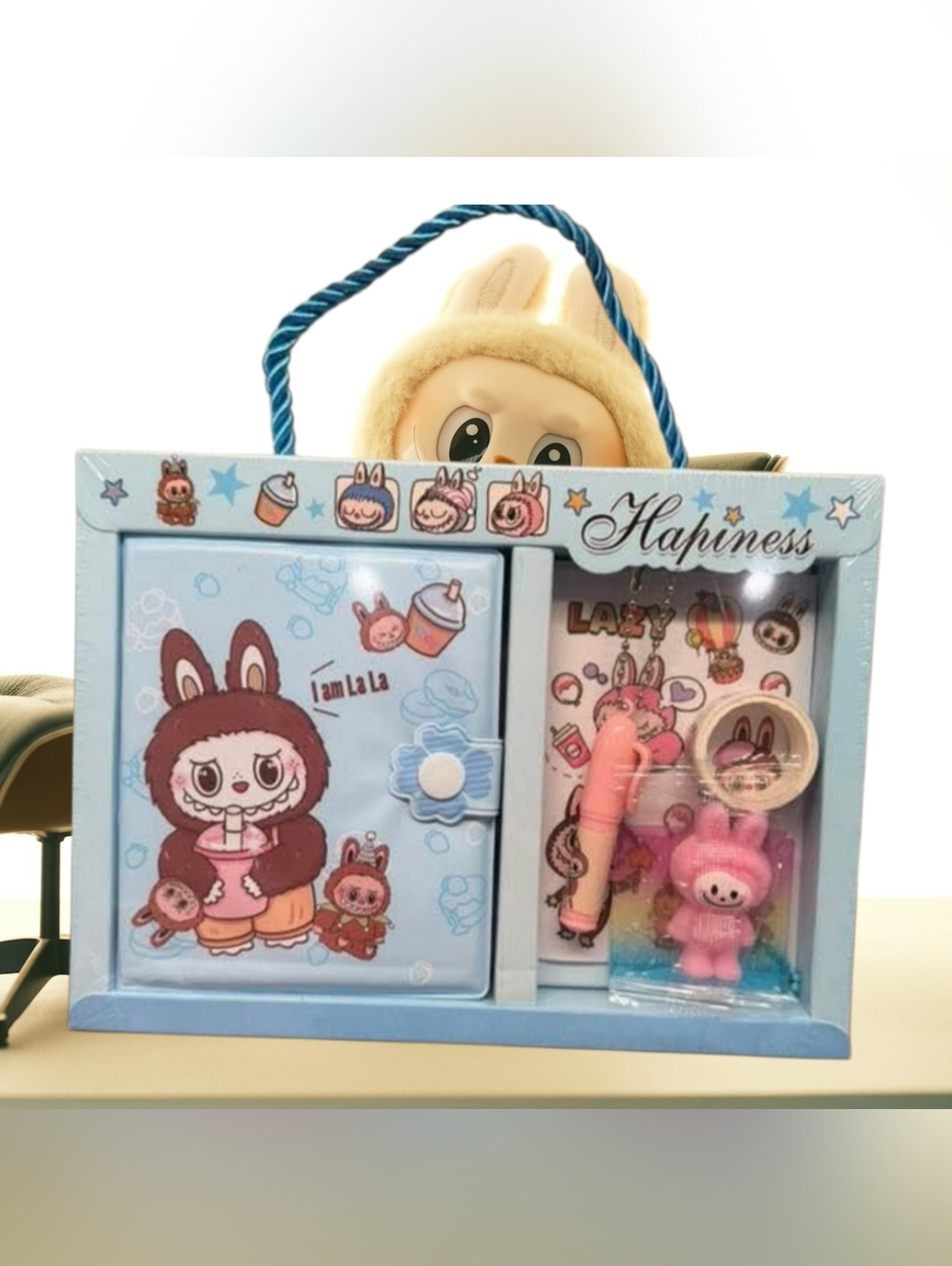 ❌Kids Blue Labubu Stationary Set